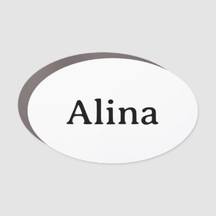 delete text add own design 5" x 3" Oval Car Magnet