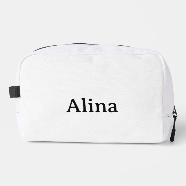 delete text add own design 9.5" x 8" x 3.75" dopp kit (Front)