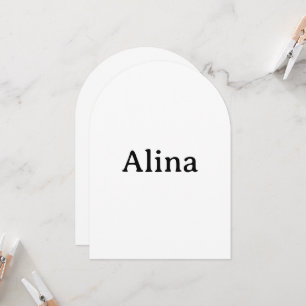 delete text add own design Arch 5" x 7" Invitation