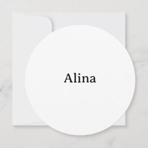 delete text add own design Circle 5.25" x 5.25" Invitation