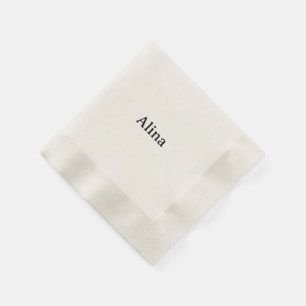 delete text add own design Coined Cocktail Napkins