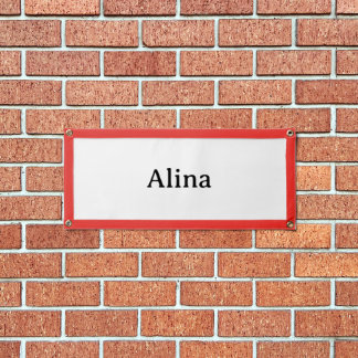 delete text add own design Rectangle Banner Pennant