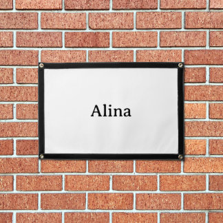delete text add own design Rectangle Banner Pennant