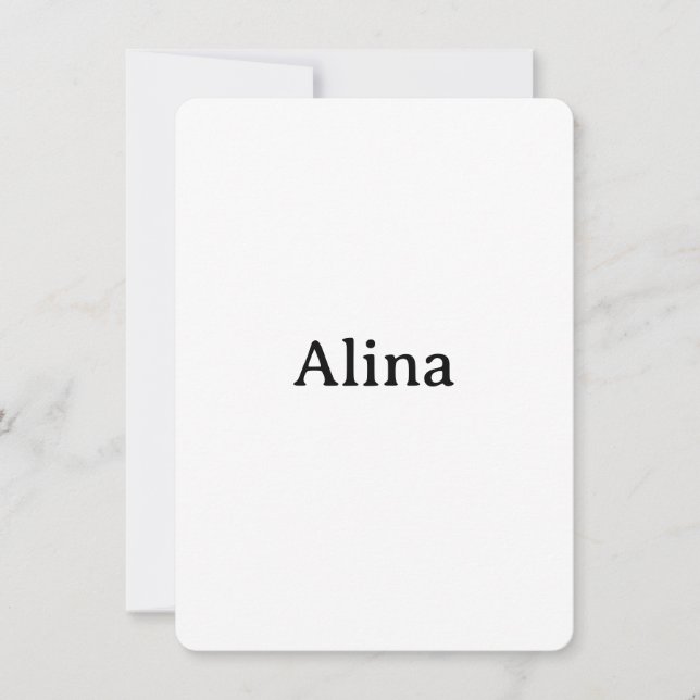 delete text add own design Rounded 4.5" x 6.25" Invitation (Front)