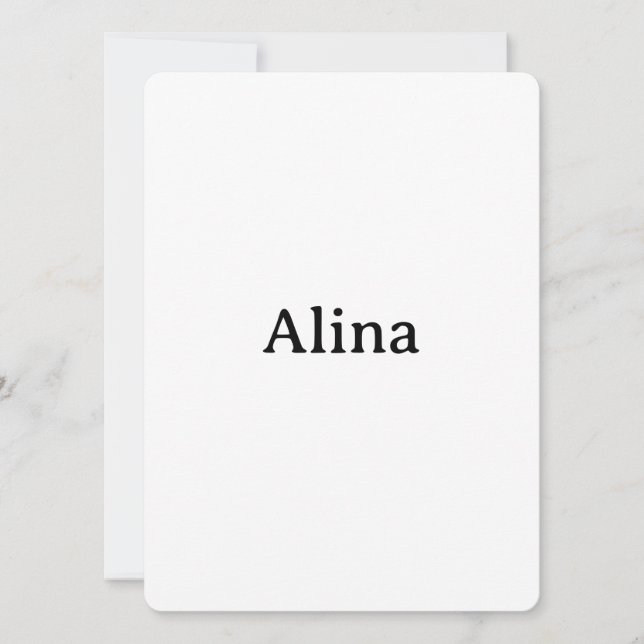 delete text add own design Rounded 5.5" x 7.5" Invitation (Front)