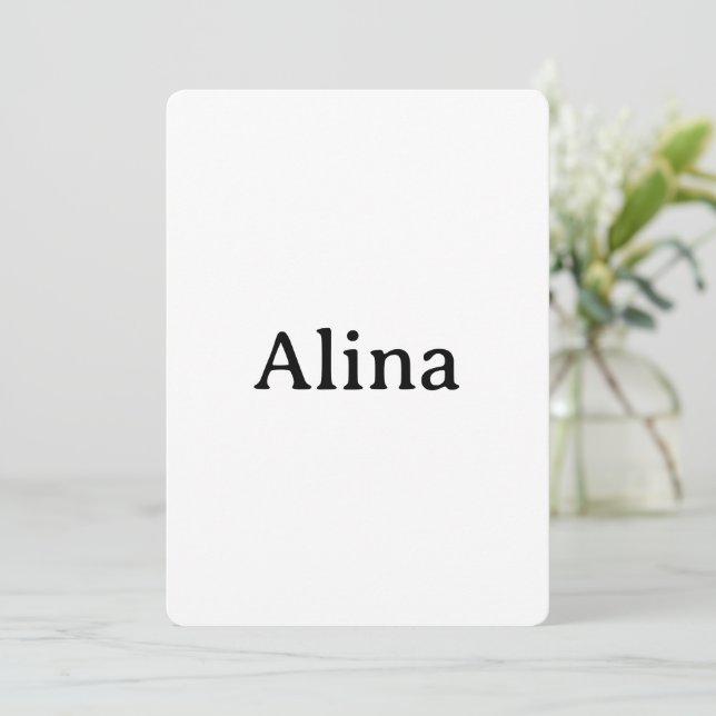 delete text add own design Rounded 5" x 7" Invitation (Standing Front)