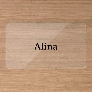 delete text add own design Rounded Clear Business Cards