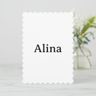 delete text add own design Scalloped 5" x 7" Invitation
