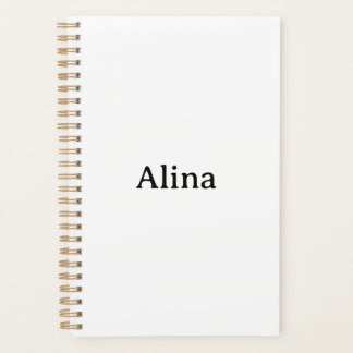 delete text add own design Small 5.5" x 8.5" Planner