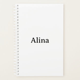 delete text add own design small 5.5" x 8.5" planner