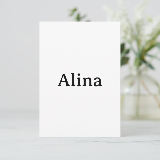 delete text add own design squared 3.5" x 5" invitation (Standing Front)