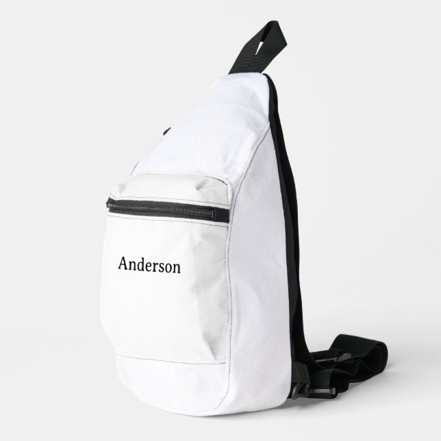 Delete Text & Replace Own Design 13.5" x 9" Sling Bag (Right Corner)