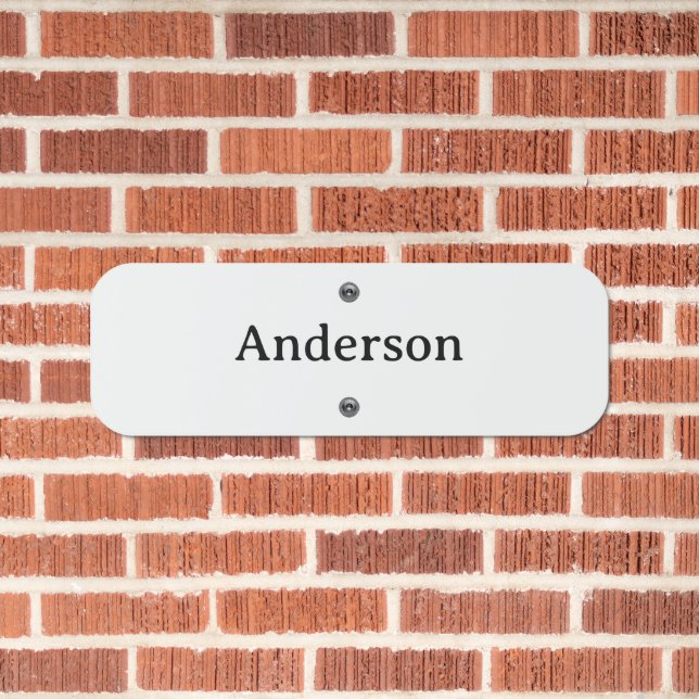 Delete Text Replace Own Design 18" x 6" Metal Sign (In Situ(Brick))