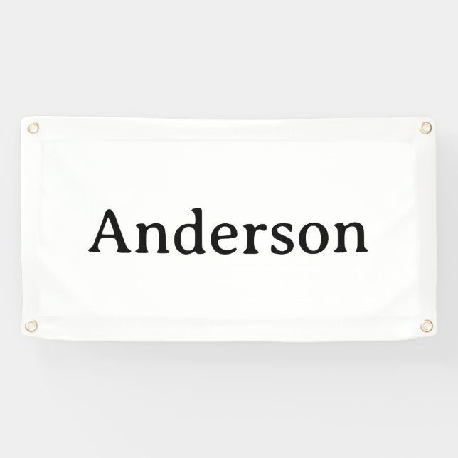 Delete Text Replace Own Design 1.6' x 3' Outdoor  Banner (Horizontal)