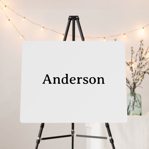Delete Text Replace Own Design 28" x 22" Round Foam Board