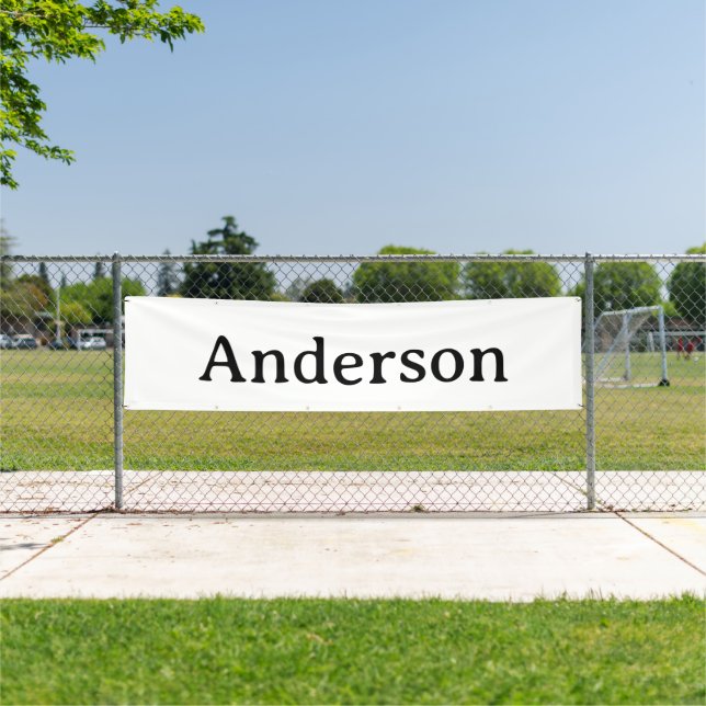 Delete Text Replace Own Design 2.5' x 10' Outdoor  Banner (Insitu)