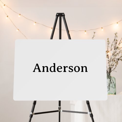 Delete Text Replace Own Design 30" x 20" Round Foam Board