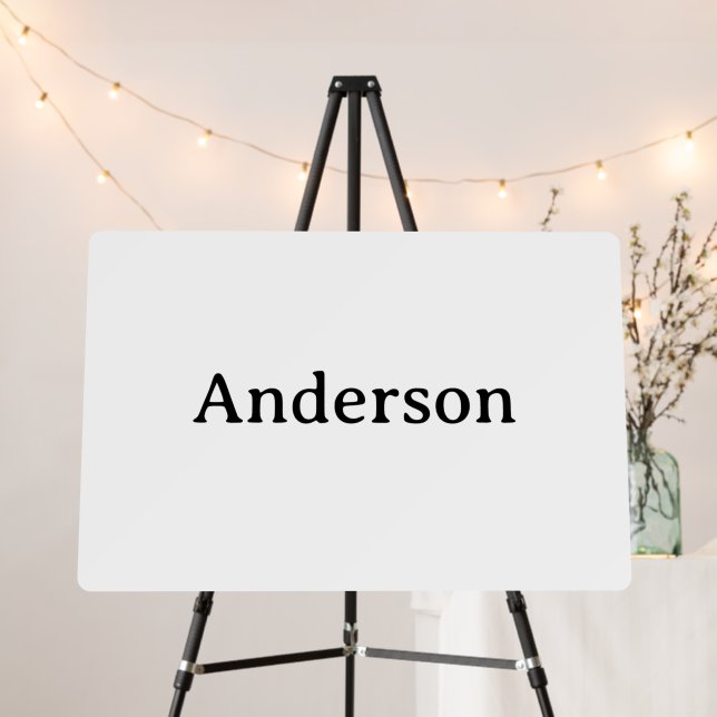 Delete Text Replace Own Design 30" x 20" Round Foam Board (In Situ (Stand))