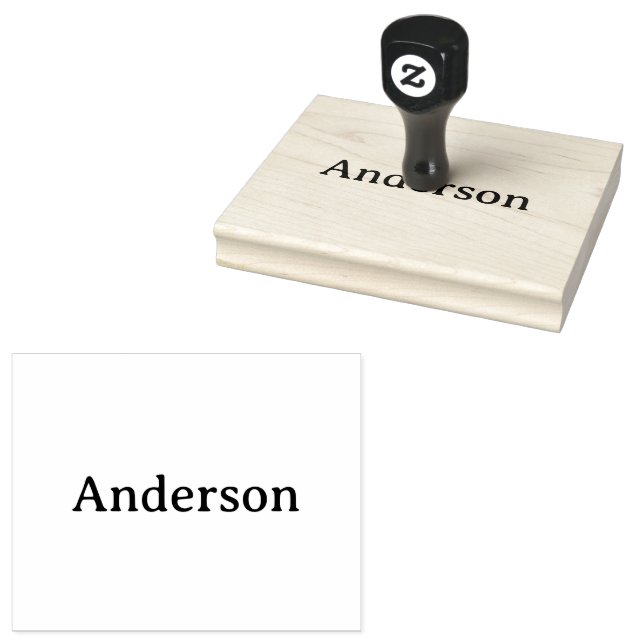 Delete Text Replace Own Design 4.0" x 5.0" Rubber Stamp (Stamped)