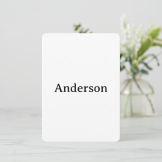 Delete Text Replace Own Design 4.5"x6.25" Rounded Thank You Card