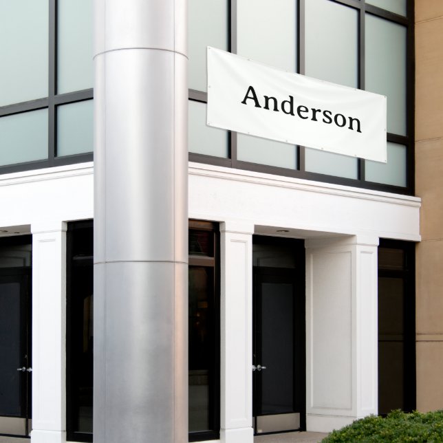 Delete Text Replace Own Design 4' x 10' Outdoor  Banner (Outside Building)
