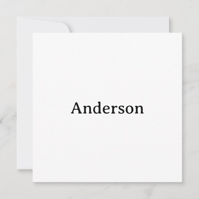 Delete Text Replace Own Design 5.25" Squared  Thank You Card (Front)