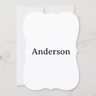 Delete Text Replace Own Design 5" x 7" Bracket Thank You Card