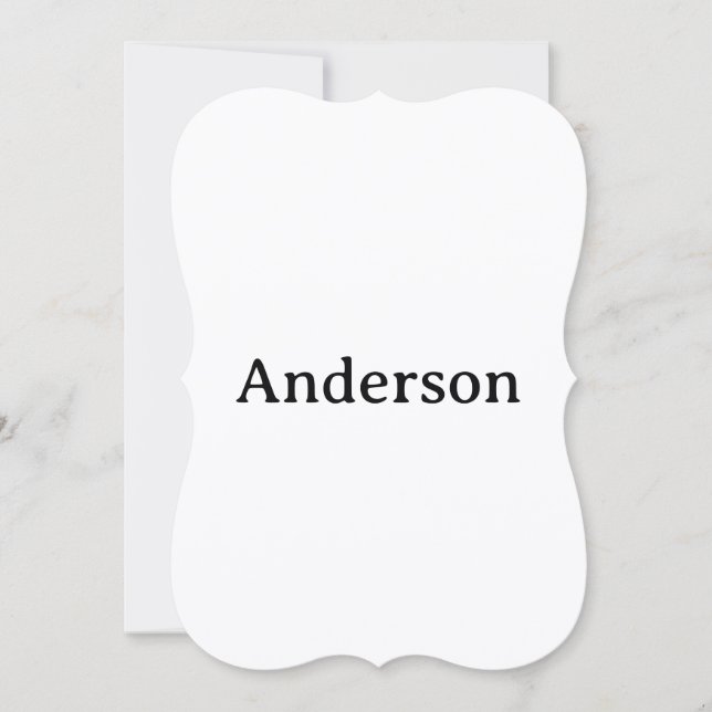 Delete Text Replace Own Design 5" x 7" Bracket Thank You Card (Front)