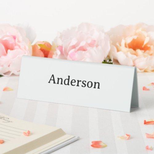 Delete Text Replace Own Design 6" X 2" Plastic Table Tent