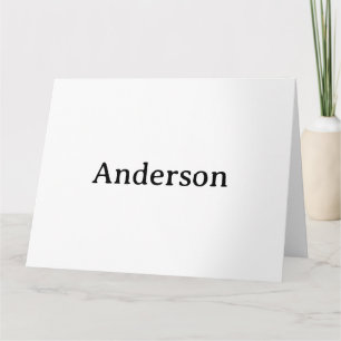 Delete Text Replace Own Design 8.5" x 11" Folded Thank You Card