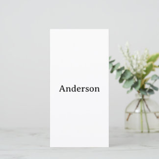 Delete Text Replace Own Design 8" x 4" Flat Thank You Card