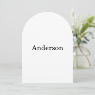 Delete Text & Replace Own Design Arch 5" x 7"  Invitation