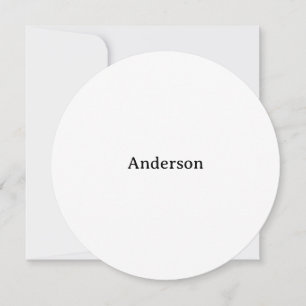 Delete Text Replace Own Design Circle 5.25"x5.25" Invitation