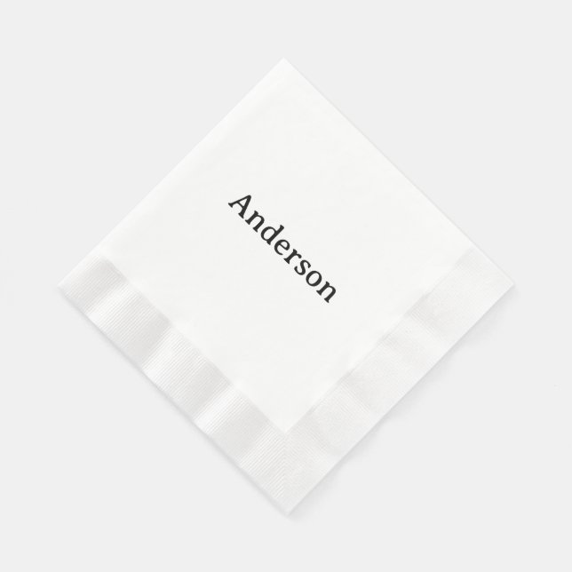 Delete Text Replace Own Design Coined Luncheon Napkins (Corner)