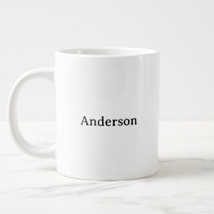 Delete Text Replace Own Design Jumbo Giant Coffee Mug