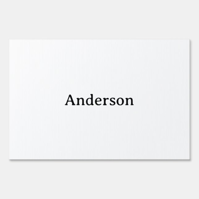 Delete Text Replace Own Design Rectangle 24" x 36" Sign (Front)