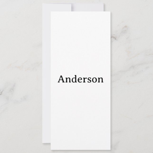Delete Text & Replace Own Design Squared 4"x9.25" Invitation (Front)
