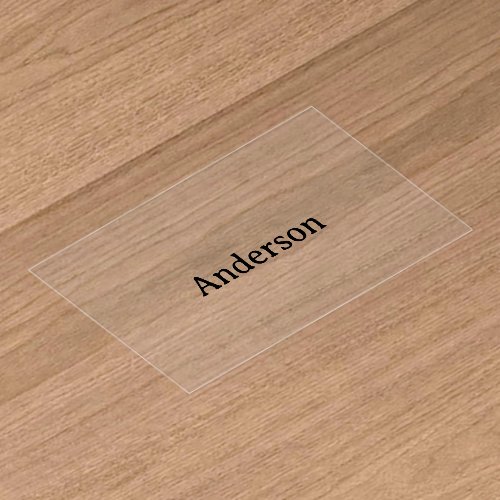 Delete Text Replace Own Design Squared Clear Business Cards