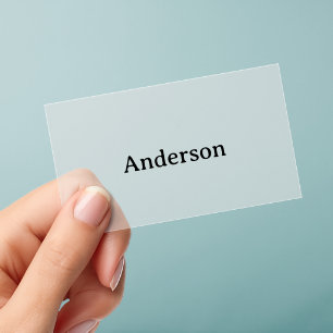 Delete Text Replace Own Design Squared Frosted Clear Business Cards