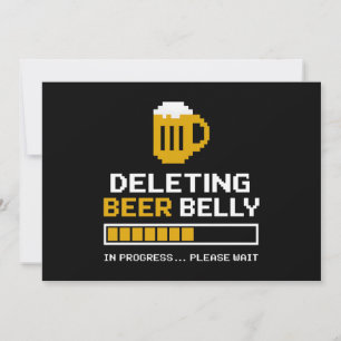 Deleting Beer Belly Please Wait Loading Bar Invitation