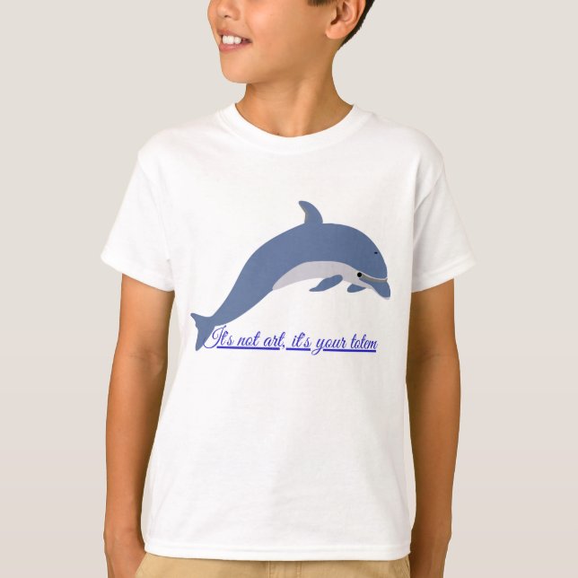 Delfin divertido en alta mar T-Shirt (Front)
