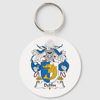 Delfin Family Crest Keychain