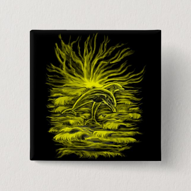 Delfinpaar Button (Front)