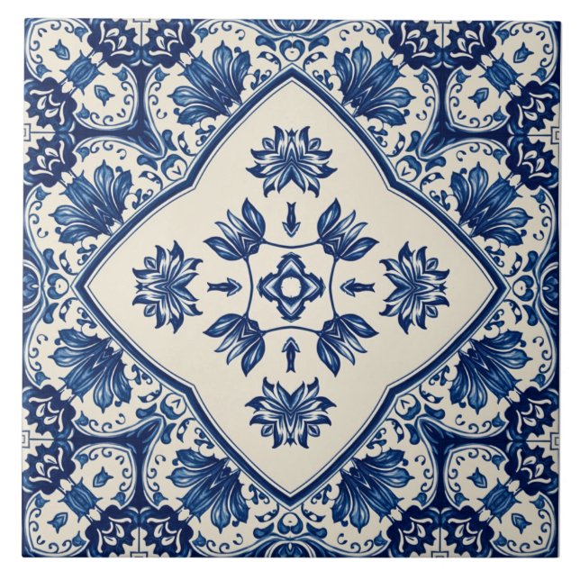 delft 7 style ceramic tile (Front)