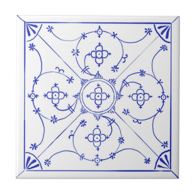 Delft Blau Design Ceramic Tile (Front)