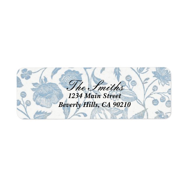 Delft Blue Address Label 2 (Front)