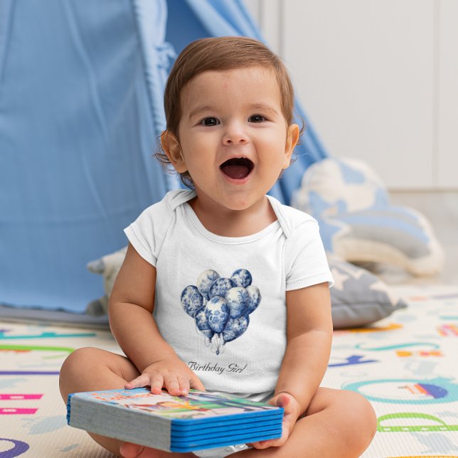 Delft Blue Balloons customizable Baby Bodysuit (Creator Uploaded)