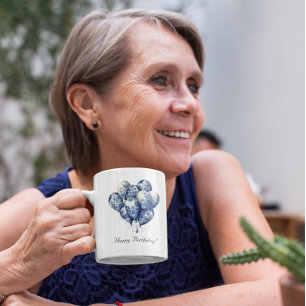 Delft Blue Balloons customizable Mug