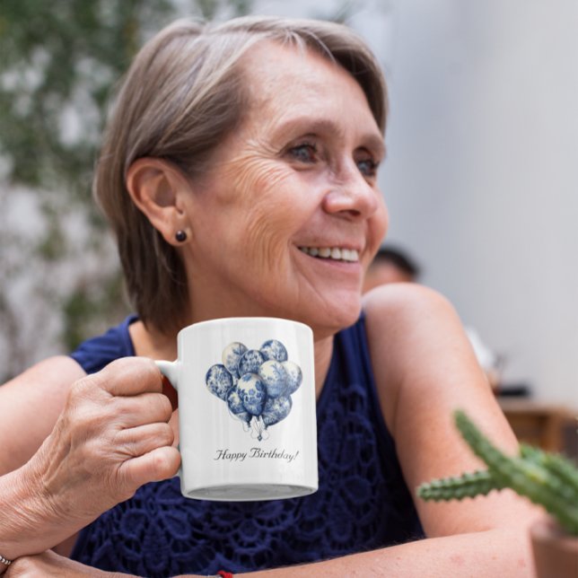 Delft Blue Balloons customizable Mug (Creator Uploaded)