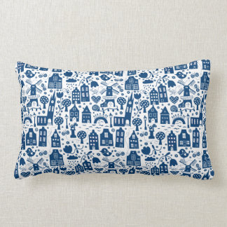 Delft Blue by BORA Lumbar Pillow